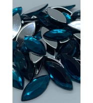 Süsleme Taşı Mavi Kristal 9x20mm Akrilik Taş 1000 Adet