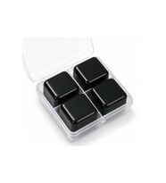 Kişiye Özel Paslanmaz Çelik Viski Taşı 4'Lü Set - 6x6x3cm