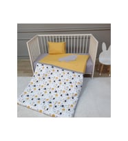 Bebek Nevresim Seti %100Pamuklu (Gri)