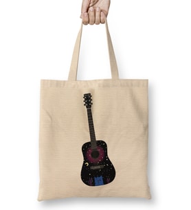 Harry Styles Guitar 04 Bez Çanta Uzun Saplı