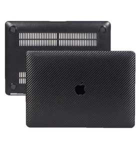 McStorey Macbook Pro ile Uyumlu Kılıf M1-M2 HardCase A1706-08 A1989 2159 A2251-89 A2338 Karbon Fiber (Siyah)