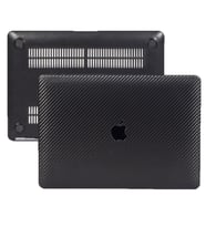 McStorey Macbook Pro ile Uyumlu Kılıf M1-M2 HardCase A1706-08 A1989 2159 A2251-89 A2338 Karbon Fiber (Siyah)