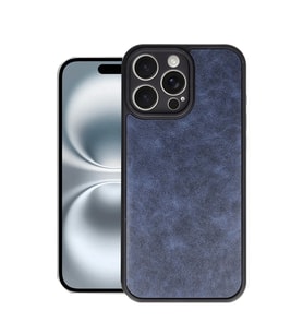 Apple iPhone 16 Pro Kılıf Aras Deri Kapak - Lacivert