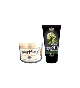 Variflex 100 ml Bacak Varis Kremi + İbn-i Sina Çörek Otu Kremi 50 ml Kas Eklem ve Fıtık Ağrılarına Rahatlatıcı Masaj Kremi