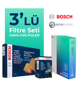 Bosch BMW 5.20 Dizel Filtre Bakım Seti (2007-2010) 3 Lü
