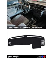 Fıat Tıpo / Tempra (1988-1997) 3d Torpido Kılıfı Panel Koruyucu Göğüs Kaplama - Siyah Şerit