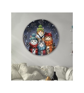 bilge Tasarım retro Duvar Saati 35 x 35 CM (Karışık)