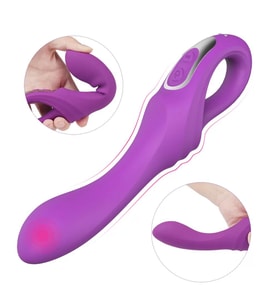 DAGGER Çift Katmanlı Bükülebilir Su Geçirmez G-Spot Uyarıcı Vibratör