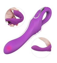 DAGGER Çift Katmanlı Bükülebilir Su Geçirmez G-Spot Uyarıcı Vibratör