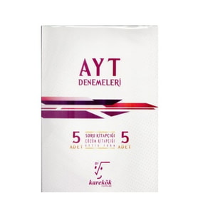 Karekök Yayınları Karekök Ayt 5'li Denemeleri (Çok Renkli)