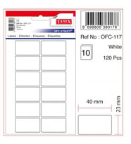 Tanex Etiket Ofc-117 23X40Mm 10Lu 2 paket
