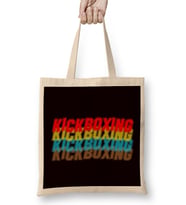 Vintage Kickboxing Retro Kickboxer Fighter Martial Arts MMA Bez Çanta Uzun Saplı