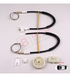 Renault Megane MK1 X64 1996-2003 4/5 Kapı 7700834346 İçin Ön Sağ Kapı Cam Kriko Tamir Seti
