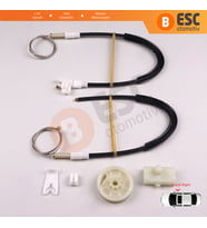 Renault Megane MK1 X64 1996-2003 4/5 Kapı 7700834346 İçin Ön Sağ Kapı Cam Kriko Tamir Seti