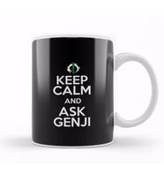 Keep Calm And Ask Genji Overwatch Kupa Bardak Porselen
