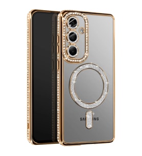 Galaxy A57 5G Joke Simli Magneticsafe Kılıf - Gold