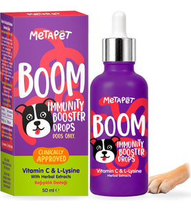 Köpek Bağışıklık Vitamin Damlası C Vitamini L-Lizin 50 ml