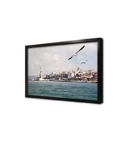 Kız Kulesi ve Uçan Martı Çerçeveli Mdf Tablo
