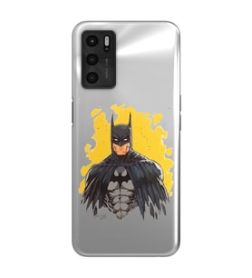 Oppo A16 / A55 Uyumlu Batman Tasarımlı Şeffaf Telefon Kılıfı