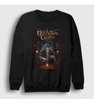 Presmono Unisex Siyah Cover Oyun Baldur's Gate Sweatshirt 496641tt