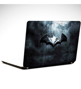 Batman Metal Logo Laptop Sticker 12 İnch (29X24CM)