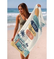 Valerine Life Plaj Havlusu 70x140cm Havuz Spa Sauna Spor Pamuklu Emici Summer Surf Sand Sun