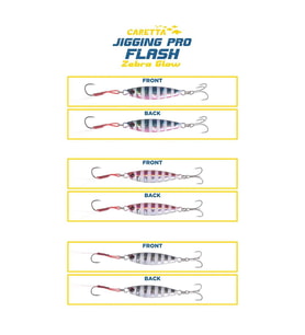 Caretta Jigging Pro Flash Zebra Glow Jig Yem 40gr