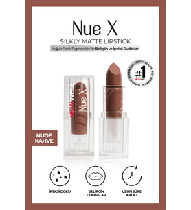 Nue X Silkly Matte Lipstick Nude Kahve 04
