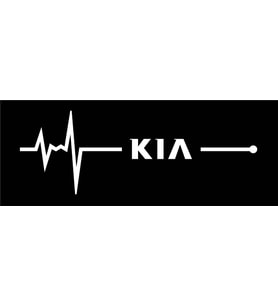 K ia Nabız Kalp atışı sticker 2 adet kelebek cam