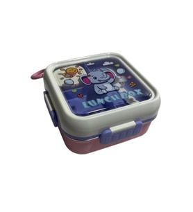VAGONLİFE PASLANMAZ ÇELİK YEMEK KABI 2 KATLI BÖLMELİ 600 ML - LUNCH BOX VGN6141 - PEMBE