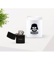 BK Gift Kişiye Özel Babalar Günü Hediyesi Galaksinin En İyi Babası Tasarımlı Seramik Kül Tablası ve Benzinli Çakmak Seti-2 (Model 1)