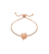 Gümüş Rose Yonca Asansör Bileklik CSR2182809