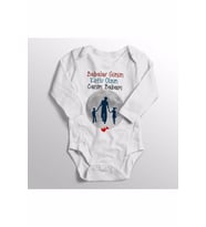 Unisex Bebek Beyaz Babalar Günü Hediyesi Canım Babam Yazısı Baskılı Zıbın
