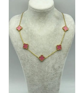 Çelik Gold Pembe Yonce Kolye - 25-ync05
