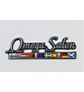 Etiketçilere Özel Döküm Sıralı Bayrak Omega Salon Metal Arma