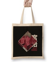 Anime Haikyuu Miya Osamu Team Colors Bez Çanta Uzun Saplı