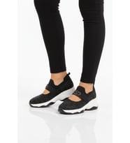 Guja Siyah Anorak Bantlı Taş İşlemeli Kadın Casual Ayakkabı 26Y305 G