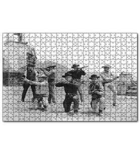Cakapuzzle Yul Brynner Muhteşem Yedili Puzzle Yapboz MDF (Ahşap) (120 Parça)