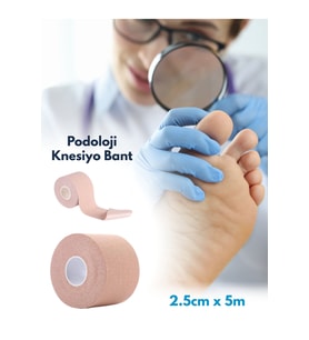 Standart Knesio Bant, 2.5 cm genişlik, 5 metre uzunluk