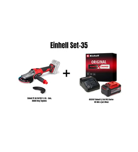 Einhell Set-35 (Einhell TP-AG 18/125 F Li BL Akülü Avuç Taşlama+5,2 Ah Akü & Şarj Cihazı)