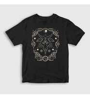 Presmono Unisex Çocuk Siyah Capricorn Zodiac Hediye Oğlak Burcu T-Shirt 526659tt