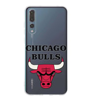 Huawei P20 Pro Uyumlu Kapak Chicago Bulls Tasarımlı Şeffaf Silikon Kılıf