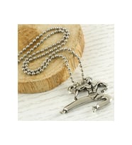 Karateci Metal Kolye (Gümüş)