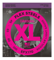D’Addario EFX170 Bass Gitar Tel Seti FlexSteels Regular Light