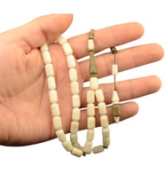 Kapsül Kesim 11x7 mm Pelesenk Ağacı Detaylı Sistem Püsküllü Narçıl Tesbih