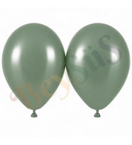 Okaliptus Renk Lateks Retro Balon (50 cm) - 2 Adet