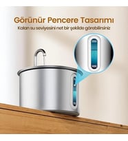 Evcil Hayvan Su Pınarı - Paslanmaz Çelik - 2.2 Litre Kapasite