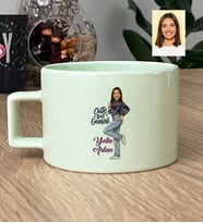 Kişiye Özel Karikatürlü Cute But Gemini İkizler Burcu Lüks Pastel Fincan Doğum Günü Hediyesi