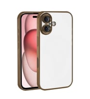 Apple iPhone 17 Razer Lensli Silikon - Çöl Titanyum