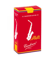 Vandoren SR262R Java Red Cut Alto Saksafon Kamışı (Profesyonel - 10lu) No:2  Kırmızı Java Serisi, Esnek ve Güçlü Tonlar, Tam Uyumlu Yapı